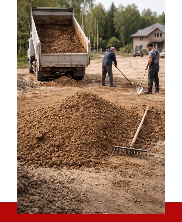 Суглинок для планировки в Воскресенске с доставкой от 4342 р. | ПРОНЕРУДВск