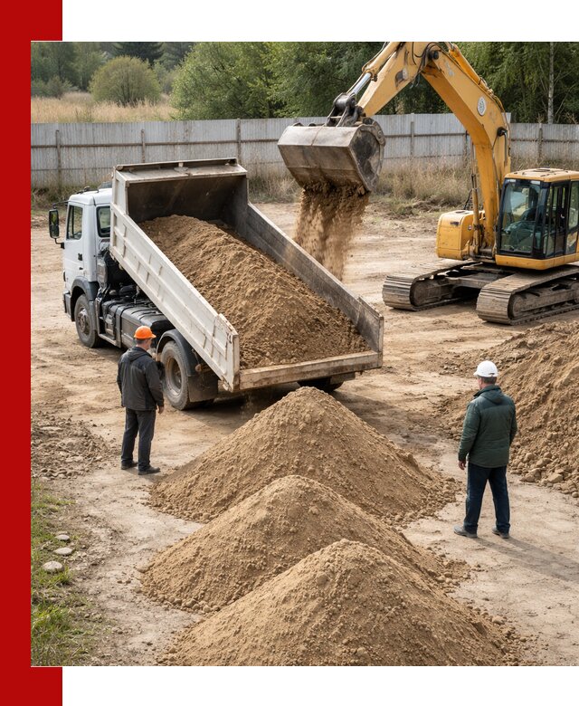Доставка супеси вагонными и автопартиями в Воскресенске