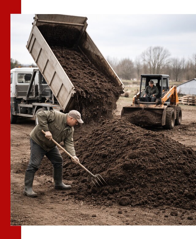 Доставка и продажа перегноя в Воскресенске быстро и дешево