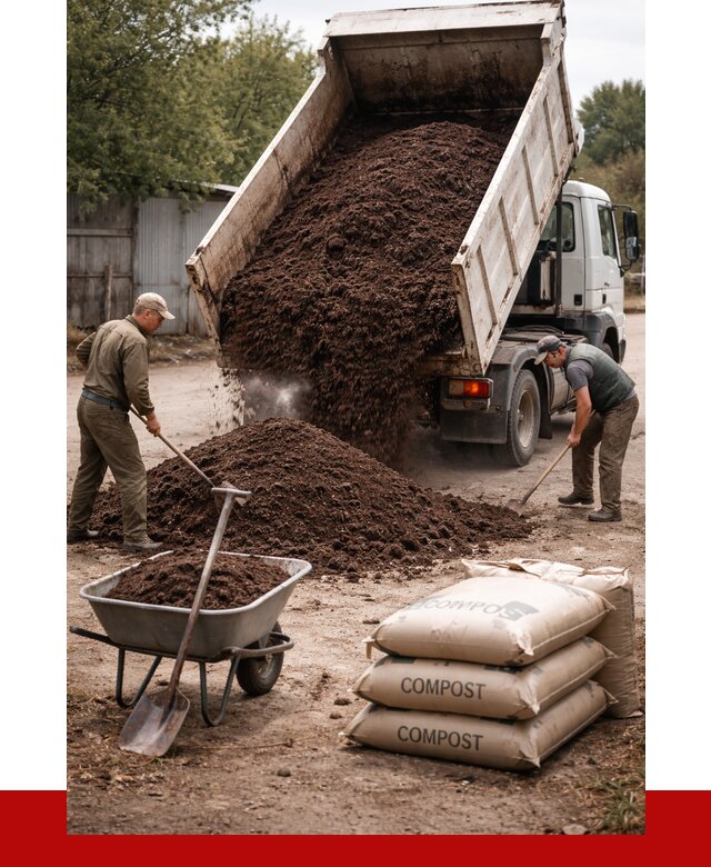 Купить компост в Воскресенске от 4342 р. за куб с доставкой | ПРОНЕРУДВск