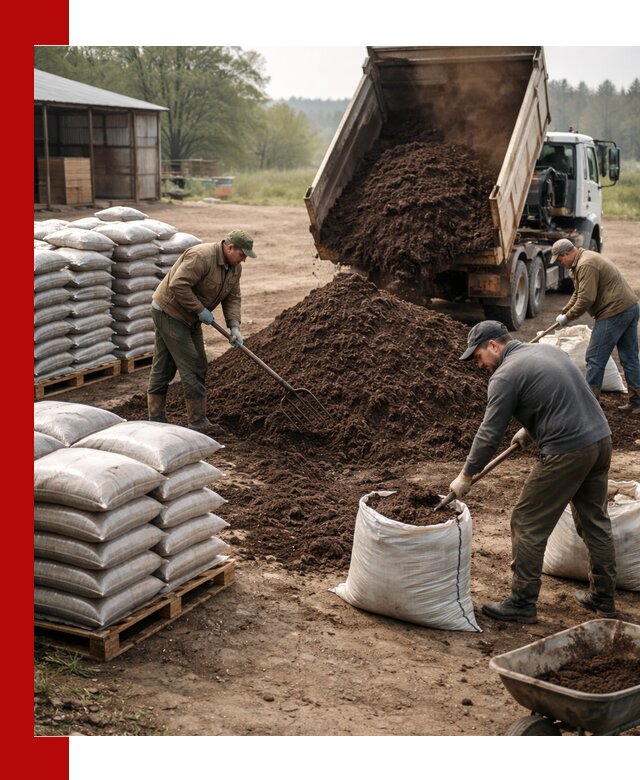 Доставка компоста оптом и в розницу в Воскресенске