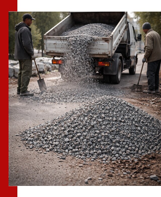 Гранитная крошка для посыпки дорог и тротуаров в Воскресенске