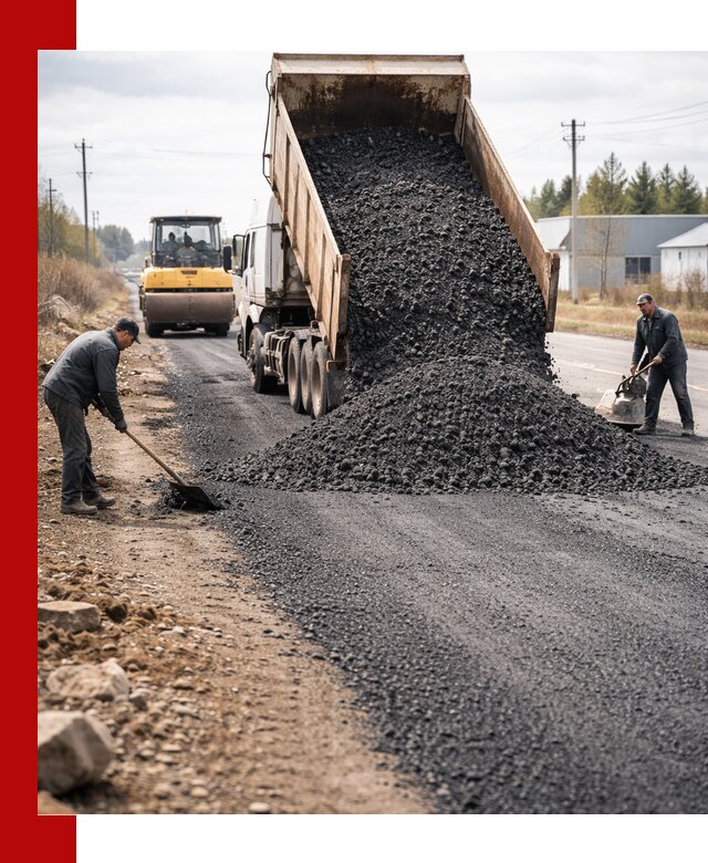 Асфальтовая крошка для дорог в Воскресенске — поставка и доставка