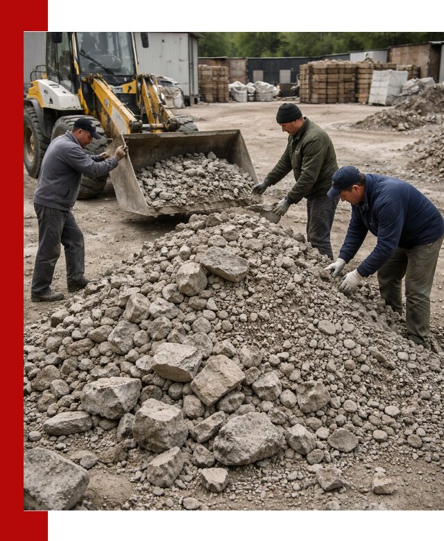 Демонтаж и вывоз бой бетона в Воскресенске