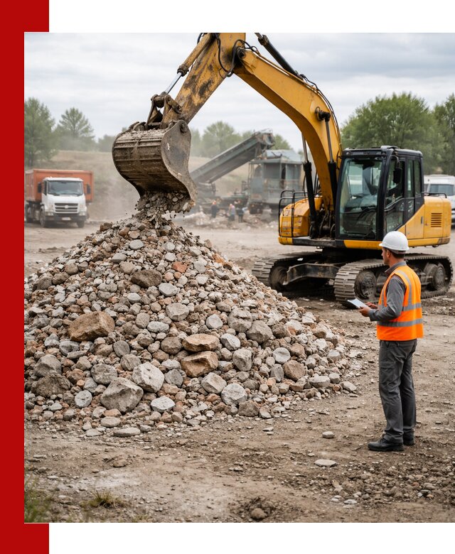 Доставка и вывоз строительного боя в Воскресенске