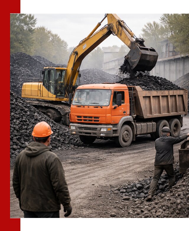 Доставка угля автотранспортом в Воскресенске быстро и выгодно