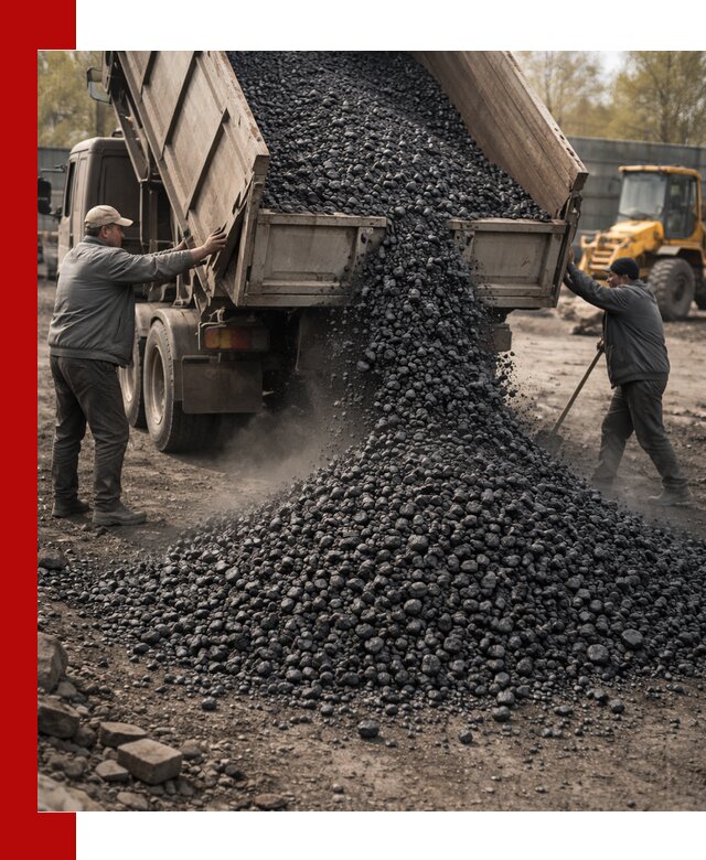 Доставка угля семечка самосвалами в Воскресенске