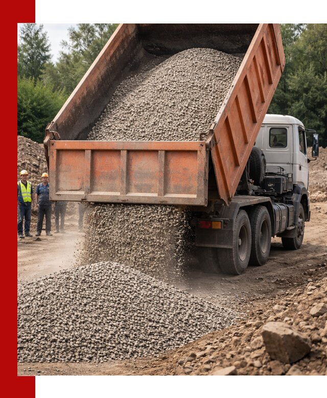 Доставка сыпучих материалов самосвалом в Воскресенске быстро и надежно