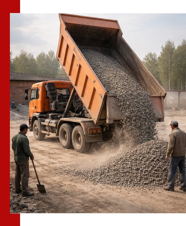 Доставка самосвалом 20 м3 в Воскресенске быстро и надежно