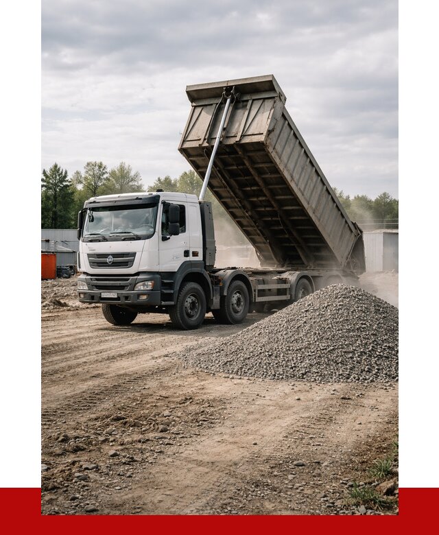 Доставка самосвалом 40 кубов в Воскресенске от 9304 р. | ПРОНЕРУДВск