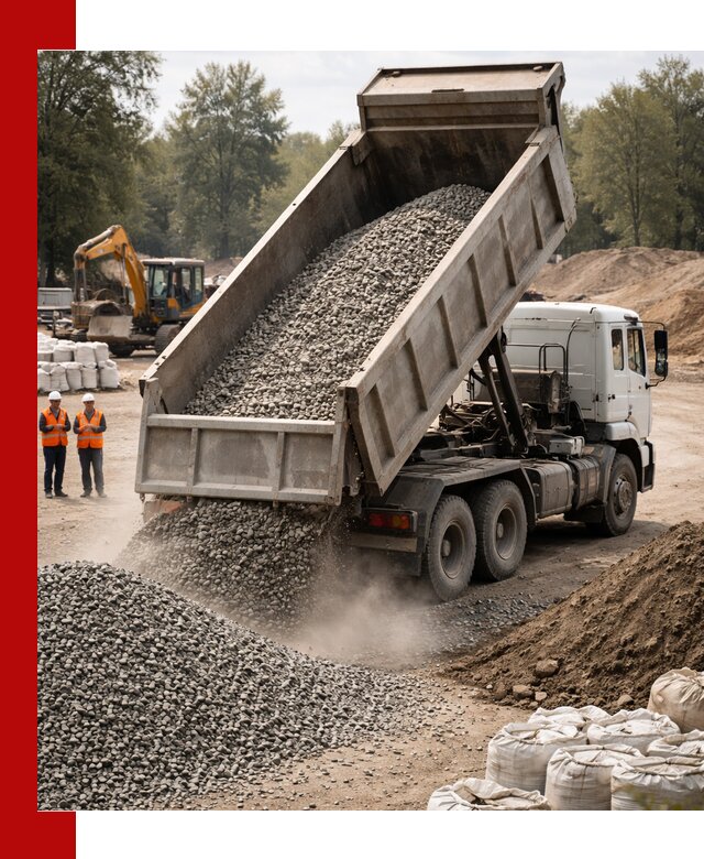 Аренда самосвала в Воскресенске для доставки сыпучих и нерудных материалов