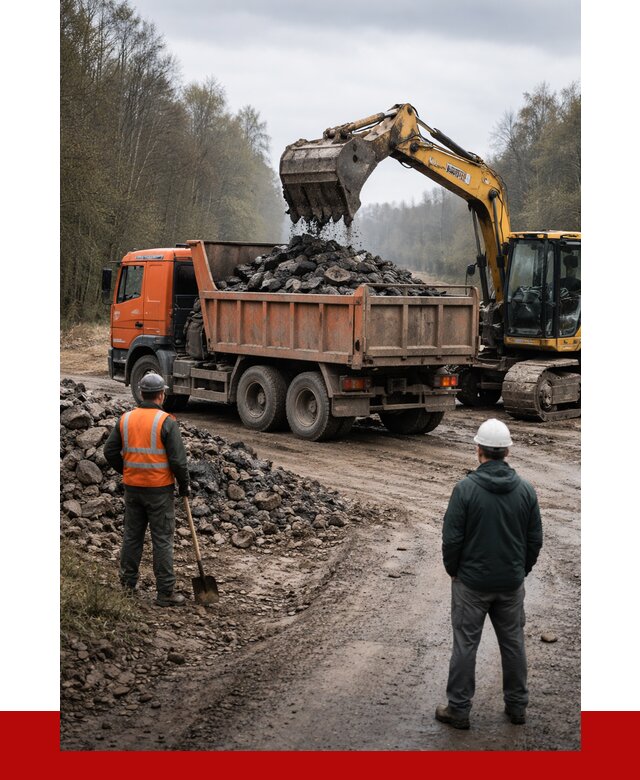 Вывоз асфальта в Воскресенске от 4652 р. самосвалом ПРОНЕРУДВск