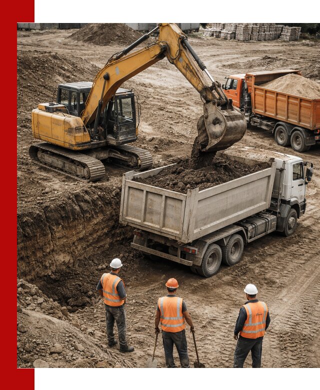 Разработка грунта для строительства и благоустройства в Воскресенске