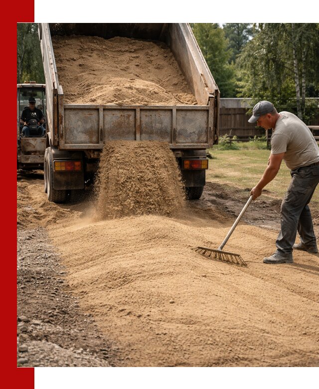Отсыпка участка песком в Воскресенске быстро и качественно