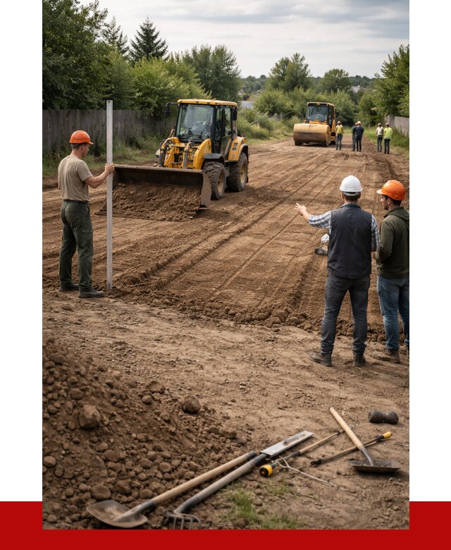 Планировка участка грунтом в Воскресенске от 4652 р ПРОНЕРУДВск