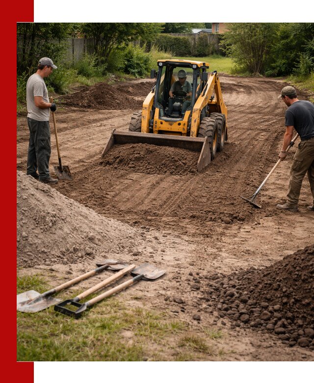 Планировка участка грунтом с вывозом и доставкой в Воскресенске