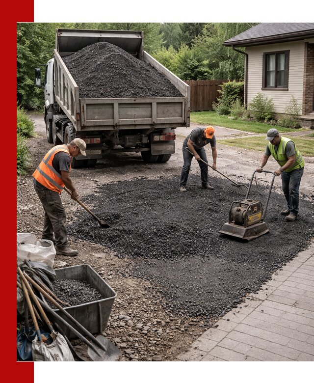 Асфальтовая крошка для двора с доставкой в Воскресенске